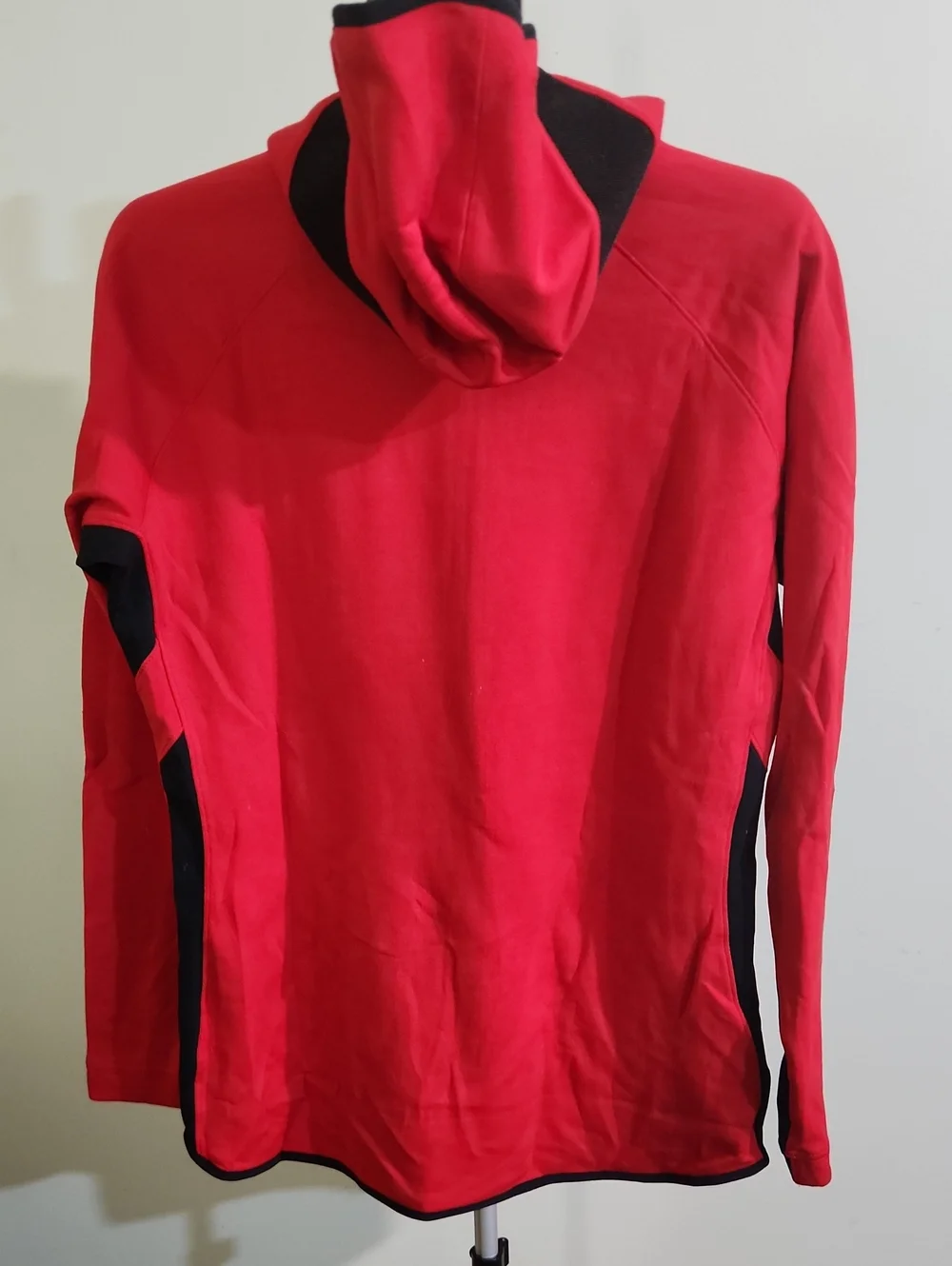Nike Womens Dri-FIT Thermaflex Showtime Full Zip Hoodie in Red/Black. XLT.